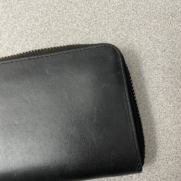 Coach Disney Accordion Wallet Black Mickey Mouse Zip Around Classic Logo *Flaw - Picture 4 of 11